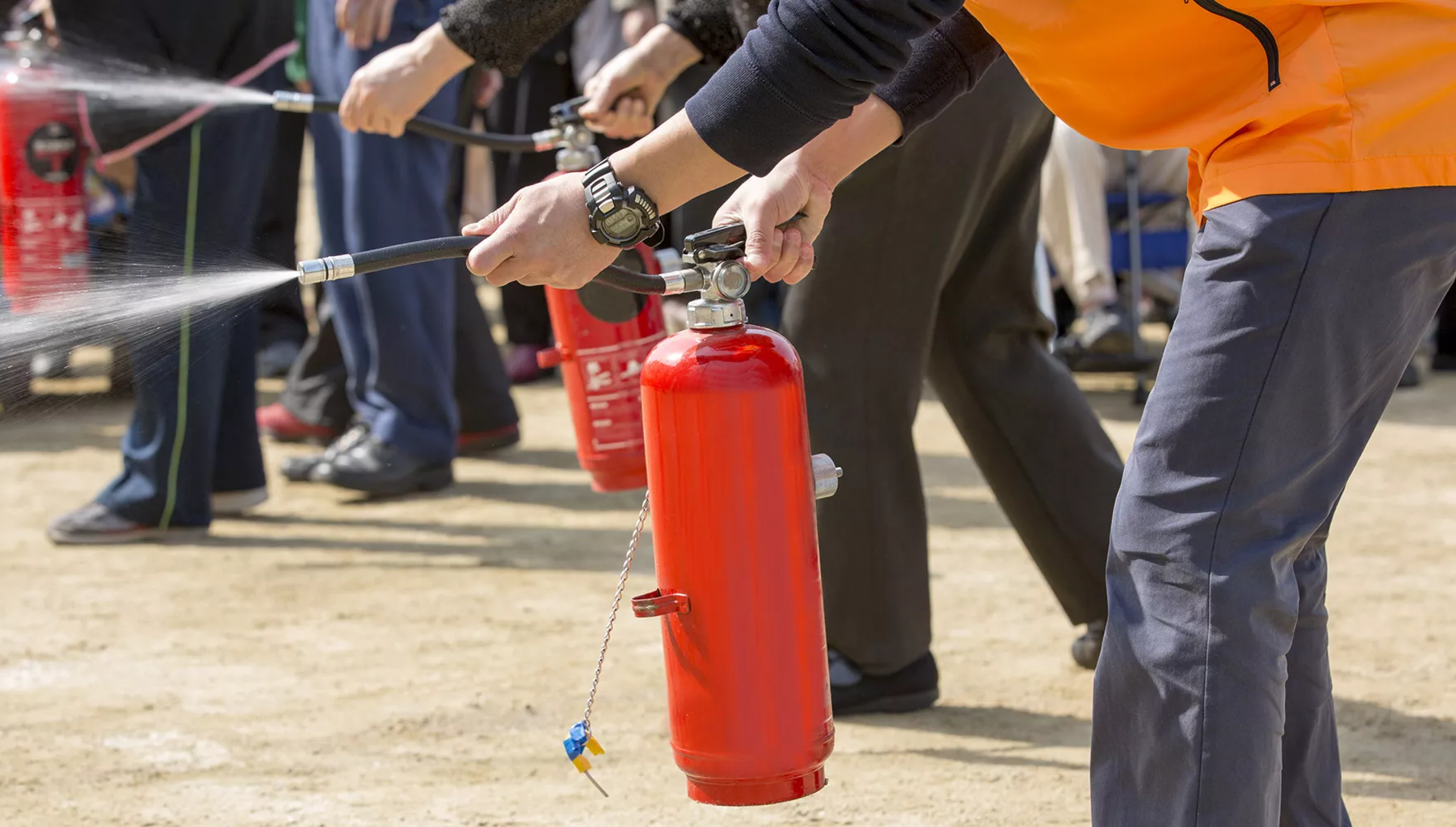 Firefighting service hero