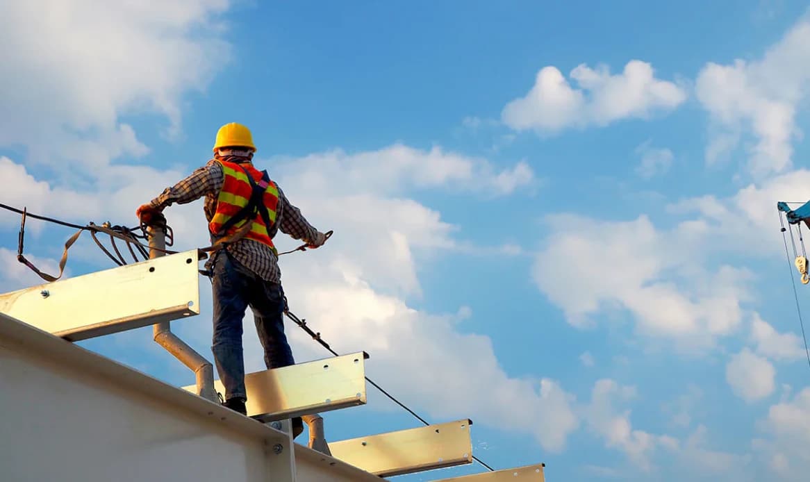 Working at heights safety training illustration