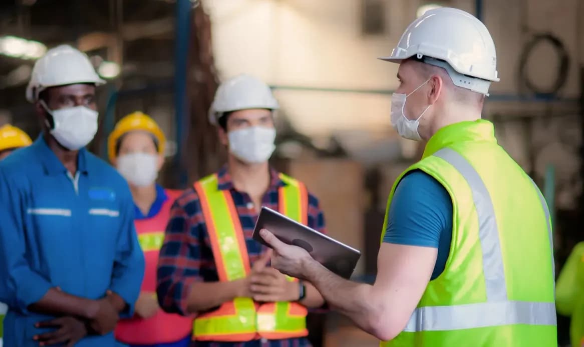 Health and safety training illustration