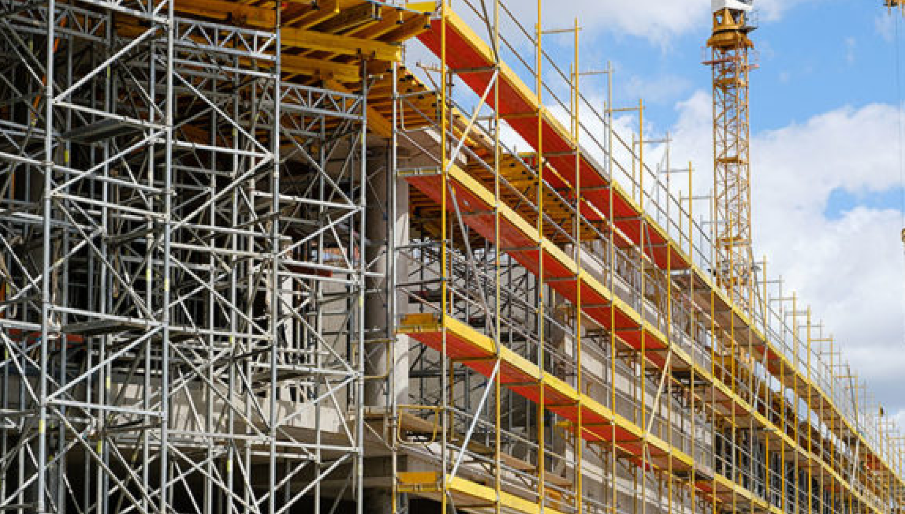 Scaffolding and roof hero